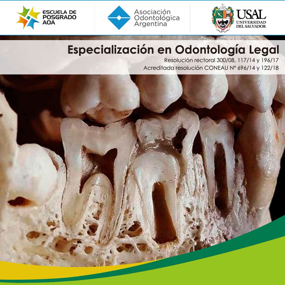 carrera especialización en Odontología Legal